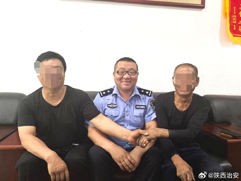 韩城西庄所民警快速调解一起矛盾纠纷。