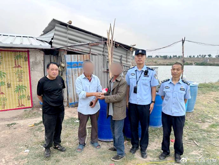 合阳黑池派出所民警成功化解一起因“羊吃草”引发的矛盾纠纷.