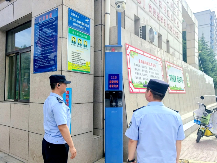 合阳县公安局对合阳县高考考点及周边开展考前安全大检查.