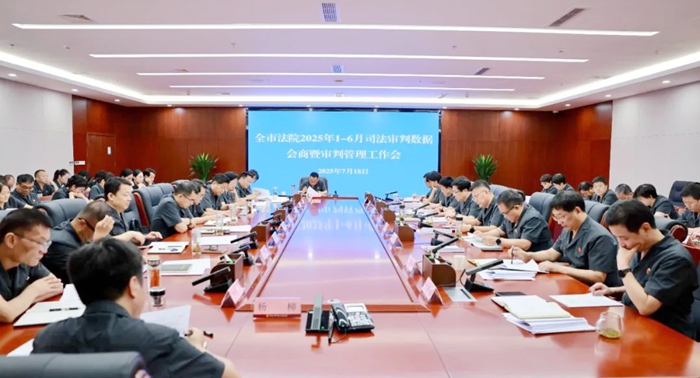 渭南中院召开全市法院2025年1-6月司法审判数据会商会暨审判管理工作会。