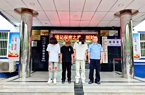 临渭公安抓获盗窃团伙。