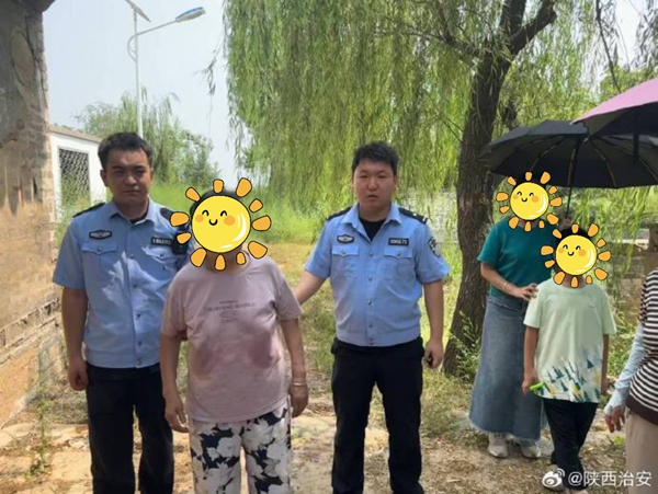 韩城民警快速寻回走失老人。