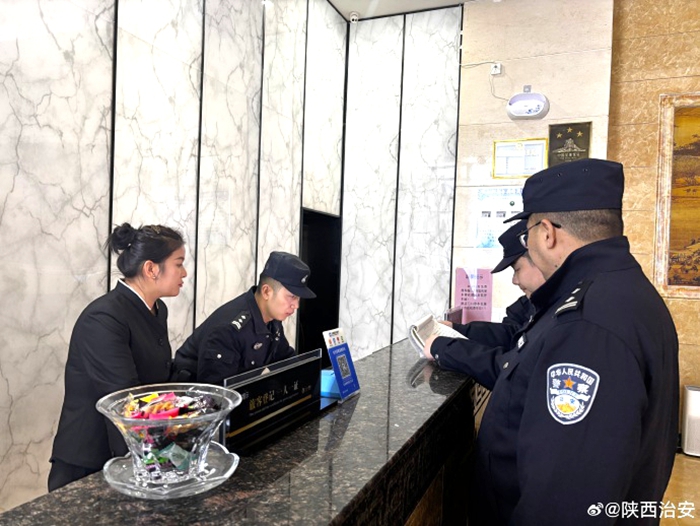 合阳公安开展常态化安全检查。