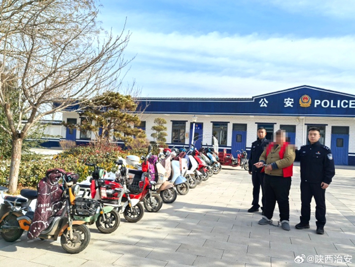 渭南合阳路井派出所成功抓获盗窃犯罪嫌疑人。