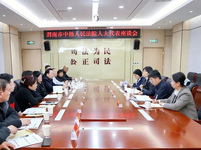 渭南中院党组成员、副院长张艳琴带领民二庭庭长杨军、审监庭庭长王米米一行，走访人大代表并召开专题座谈会。