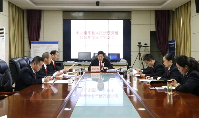 富平县人民法院党组召开2025年度民主生活会。