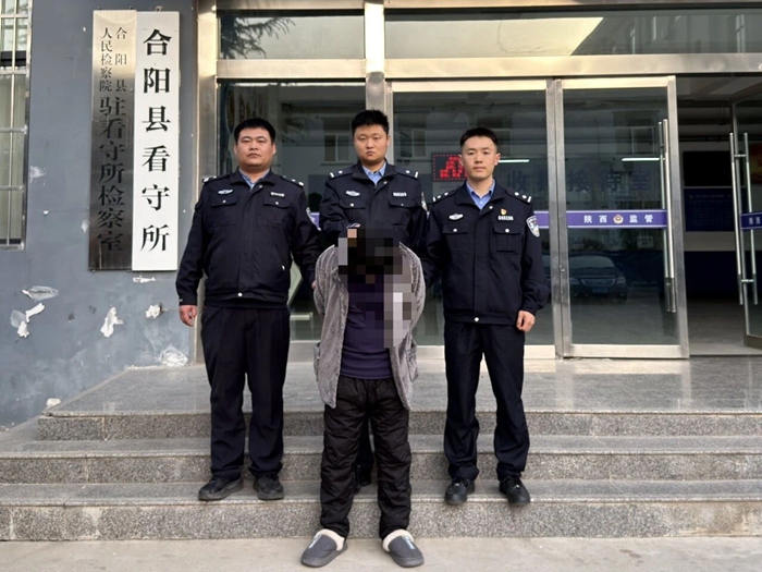 合阳公安金水派出所抓获盗窃嫌疑人。