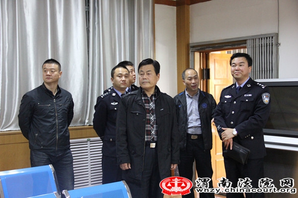 省高院法警总队李少碧总队长来澄城法院检查指导法警工作